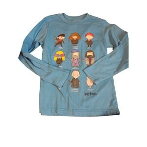 Harry Potter Kids Character Blue Long Sleeve T-Shirt Small